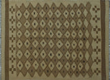 Winchester Tana Ivory/Brown Rug, 4'9" x 6'5"