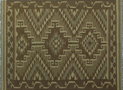 Winchester Keagan Brown/Beige Rug, 4'10" x 6'5"