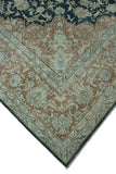 Fine VTG Roberta Blue/Rust Rug, 10'1" x 13'2"