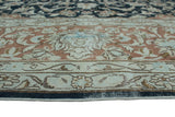 Fine VTG Roberta Blue/Rust Rug, 10'1" x 13'2"