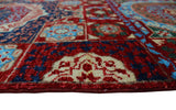 Aria Freda Red/Blue Runner, 2'8" x 14'11"