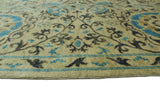 Aria Marilynn Ivory/Lt. Blue Rug, 8'0" x 9'10"