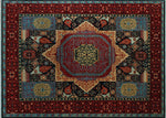 Aria Henrietta Red/Blue Rug, 9'1" x 12'4"