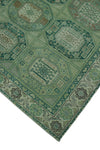 Semi Antique Sharen Green/Ivory Rug, 6'3" x 9'4"