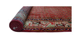 Semi Antique Janell Red/Ivory Runner, 3'5" x 14'1"