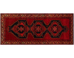 Semi Antique Ahab Red/Orange Rug, 3'10" x 9'1"