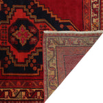 Semi Antique Ahab Red/Orange Rug, 3'10" x 9'1"