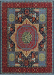 Aria Lonny Blue/Red Rug, 9'0" x 12'2"