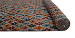 Balochi Arda Grey/Orange Rug, 6'5" x 9'7"