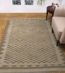 Winchester Sitora Ivory/Brown Rug, 5'0" x 6'6"