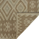 Winchester Oualid Ivory/Brown Rug, 5'4" x 7'4"