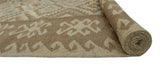 Winchester Oualid Ivory/Brown Rug, 5'4" x 7'4"