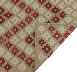 Winchester Ridley Brown/Red Rug, 4'9" x 6'6"