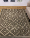 Winchester Hormisda Ivory/Brown Rug, 5'3" x 6'5"