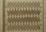 Winchester Yasemin Ivory/Brown Rug, 4'2" x 5'9"