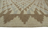 Winchester Hasan Ivory/Brown Rug, 4'11" x 6'8"
