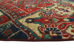 Aria Otmane Red/Blue Runner, 2'7" x 18'6"