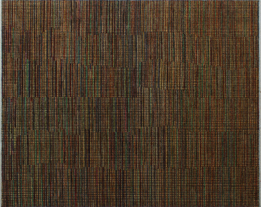 Peshawar Mirgul Rust/Green Rug, 8'1