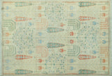 Yousafi Emma Ivory/Rust Rug, 4'0" x 5'9"