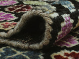 Balochi Roman Black/Purple Rug, 9'3" x 11'11"
