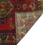 Vintage Andrus Red/Beige Runner, 4'9" x 8'9"