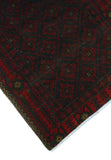Semi Antique Rylan Red/Black Rug, 4'2" x 6'6"