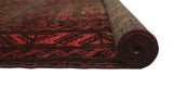 Semi Antique Laurel Red/Charcoal Rug, 3'3" x 5'10"