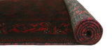 Semi Antique Irada Black/Red Rug, 3'1" x 6'0"