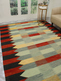 Winchester Abzari Green/Rust Rug, 7'1" x 9'8"