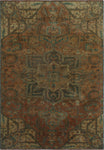 Semi Antique Benan Beige/Rust Rug, 5'10" x 8'4"