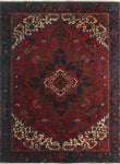 Fine Vintage Hardy Red/Navy Rug, 7'4" x 8'8"