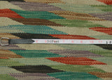 Winchester Mamoun Green/Rust Rug, 6'8" x 9'11"