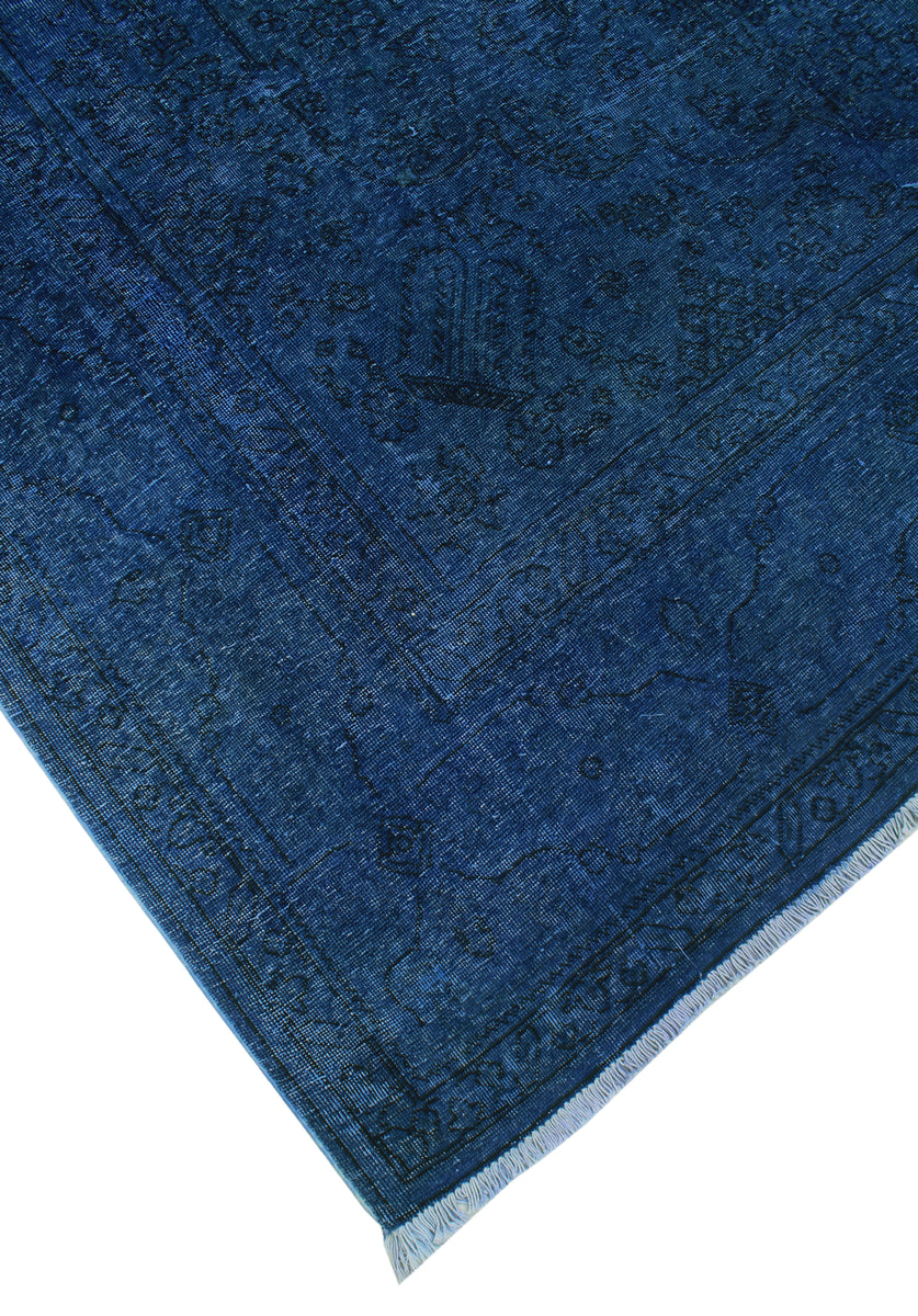 Fine Vintage Wesson Grey-Blue/Black Rug, 8'2 x 11'2 – Noori Rug