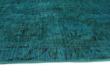Fine Vintage Luka Blue/Charcoal Rug, 6'4" x 8'0"