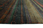 Peshawar Jase Green/Navy Rug, 8'2" x 10'2"