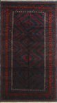 Semi Antique Pedro Blue/Red Rug, 5'5" x 9'10"