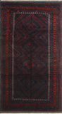 Semi Antique Pedro Blue/Red Rug, 5'5" x 9'10"