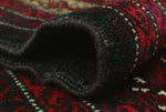 Semi Antique Meltem Black/Red Rug, 3'2" x 5'0"