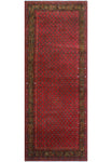 Vintage Ferryn Rose/Brown Rug, 4'1" x 10'8"