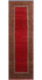 Vintage Rosetta Red/Brown Runner, 3'5" x 10'11"