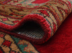 Vintage Rosetta Red/Brown Runner, 3'5" x 10'11"