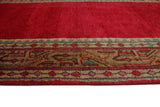 Vintage Rosetta Red/Brown Runner, 3'5" x 10'11"