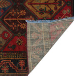 Vintage Tahu Blue/Gold Rug, 4'10" x 8'7"