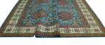 Kazak Arelys Blue/Ivory Rug, 9'2" x 11'8"