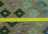 Sangat David Grey/Green Rug, 6'8" x 9'9"