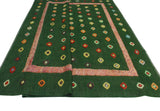 Berjasta Walton Green/Rust Rug, 8'7" x 9'8"