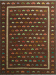 Berjasta Dash Brown/Purple Rug, 8'5" x 11'8"