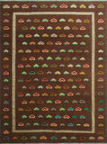 Berjasta Dash Brown/Purple Rug, 8'5" x 11'8"