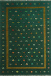 Berjasta Nanci Green/Orange Rug, 6'9" x 9'8"