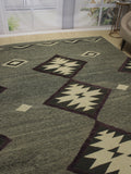 Berjasta Sabih Brown/Ivory Rug, 8'2" x 11'2"